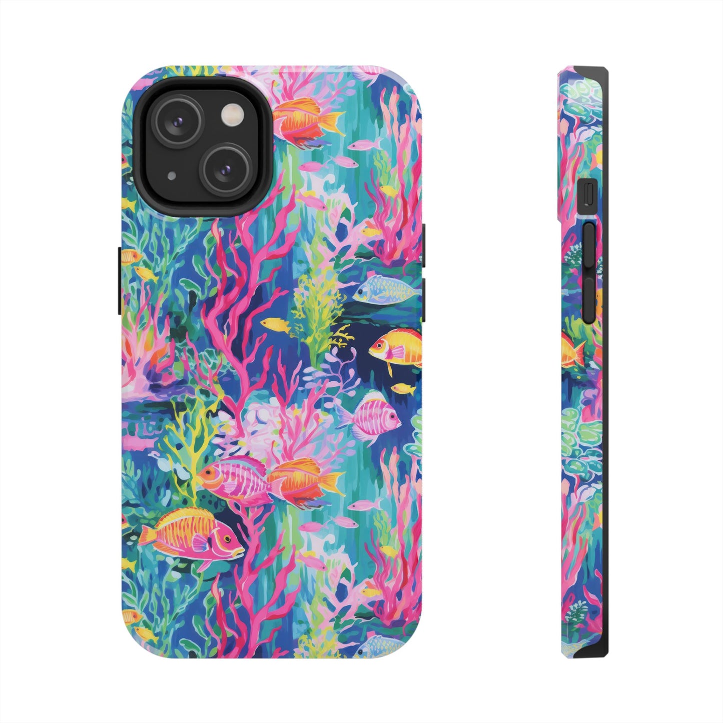 Watercolor Fish Tough Phone Case