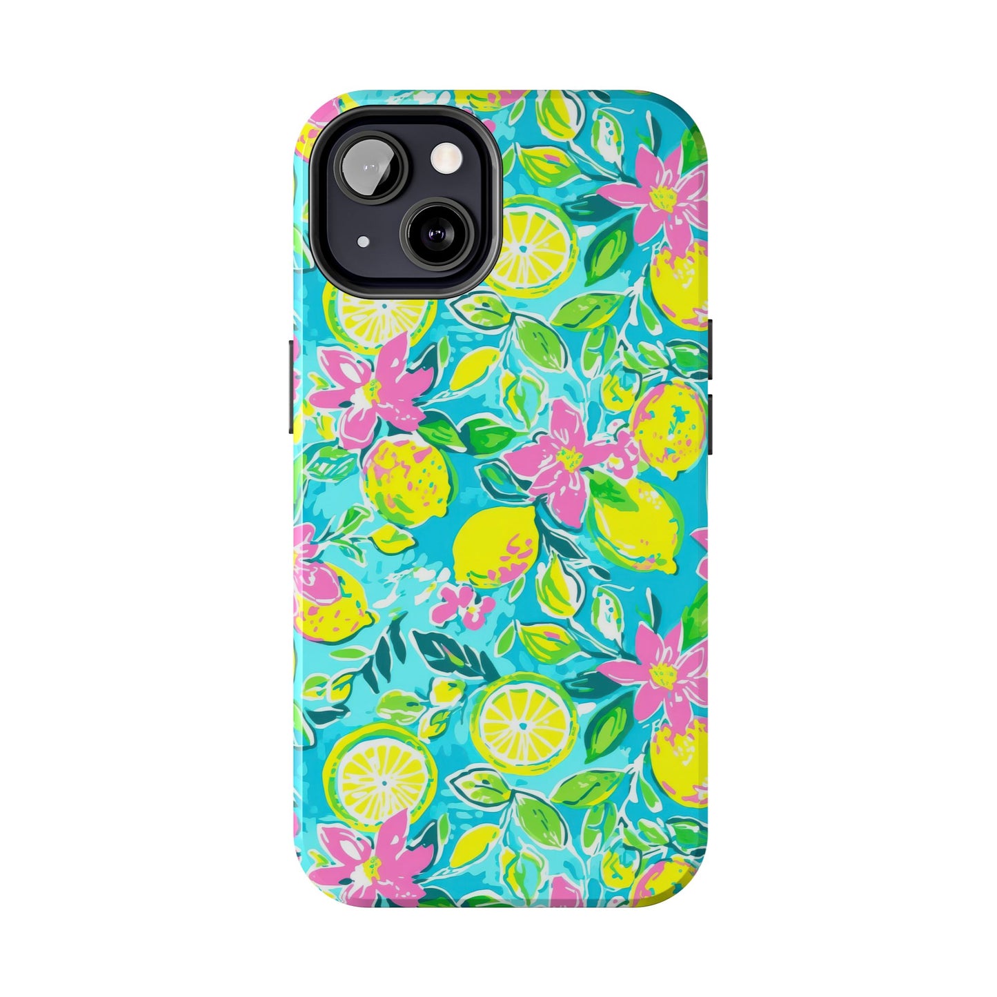 Lemon Floral Tough Phone Case