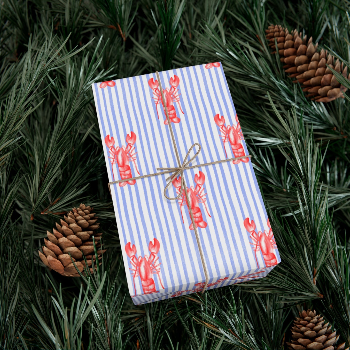 Lobster Print Gift Wrap
