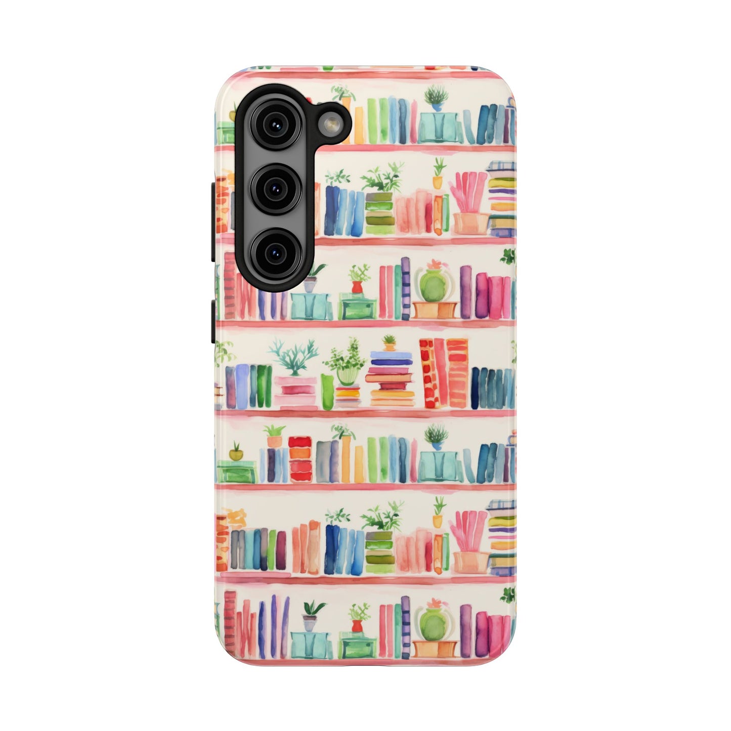 Colorful Bookshelf Tough Phone Cases