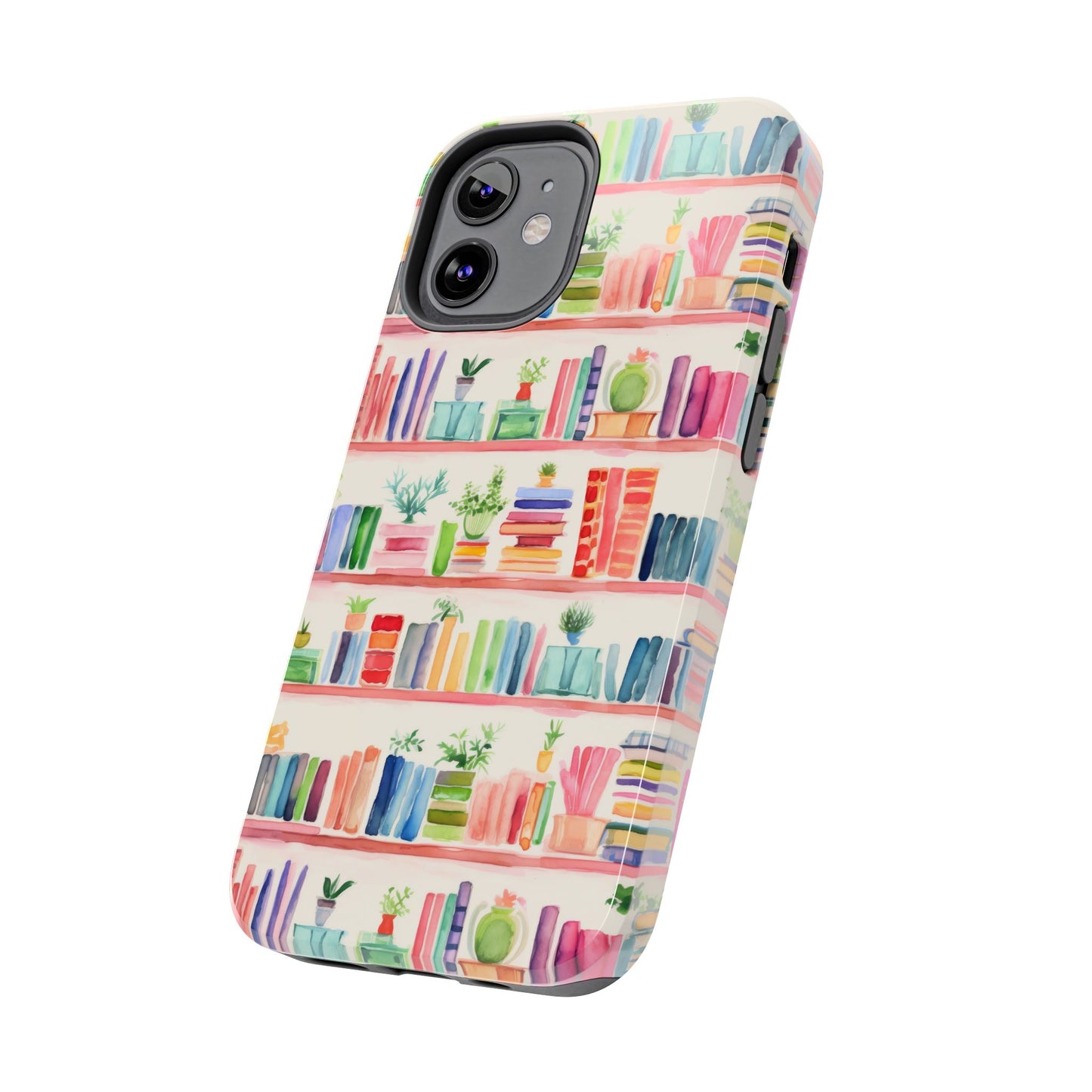 Colorful Bookshelf Tough Phone Cases
