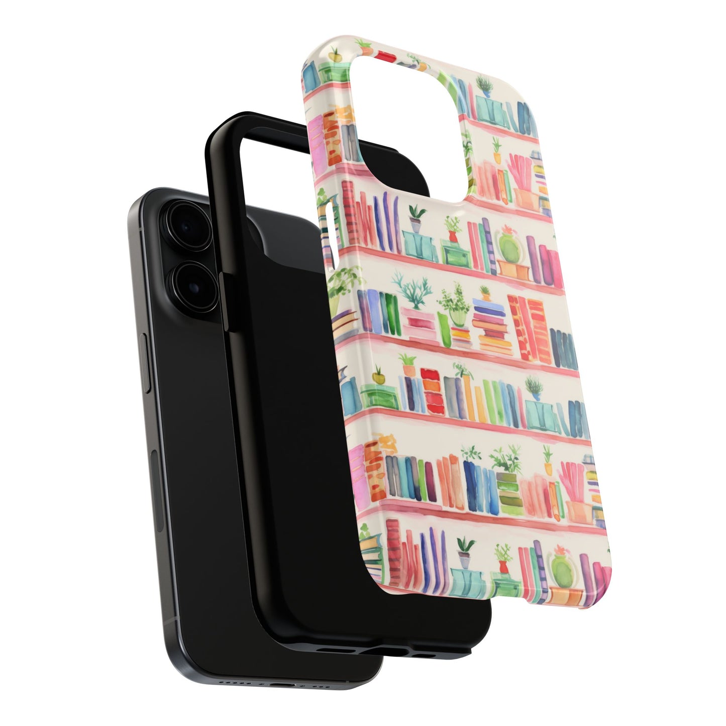 Colorful Bookshelf Tough Phone Cases
