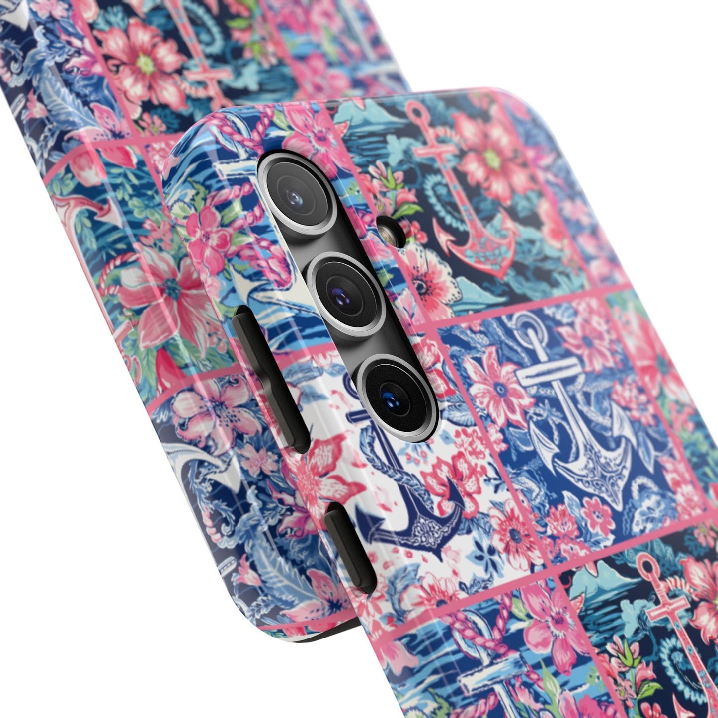Floral Anchors Tough Phone Case