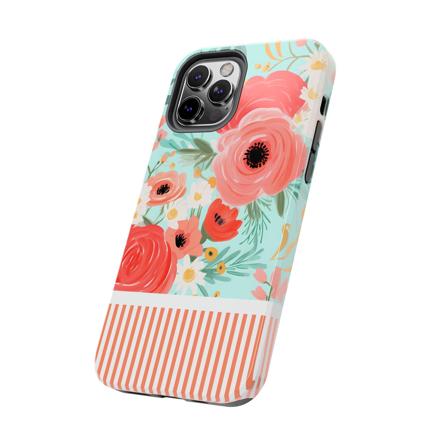 Coral FloralTough Phone Case