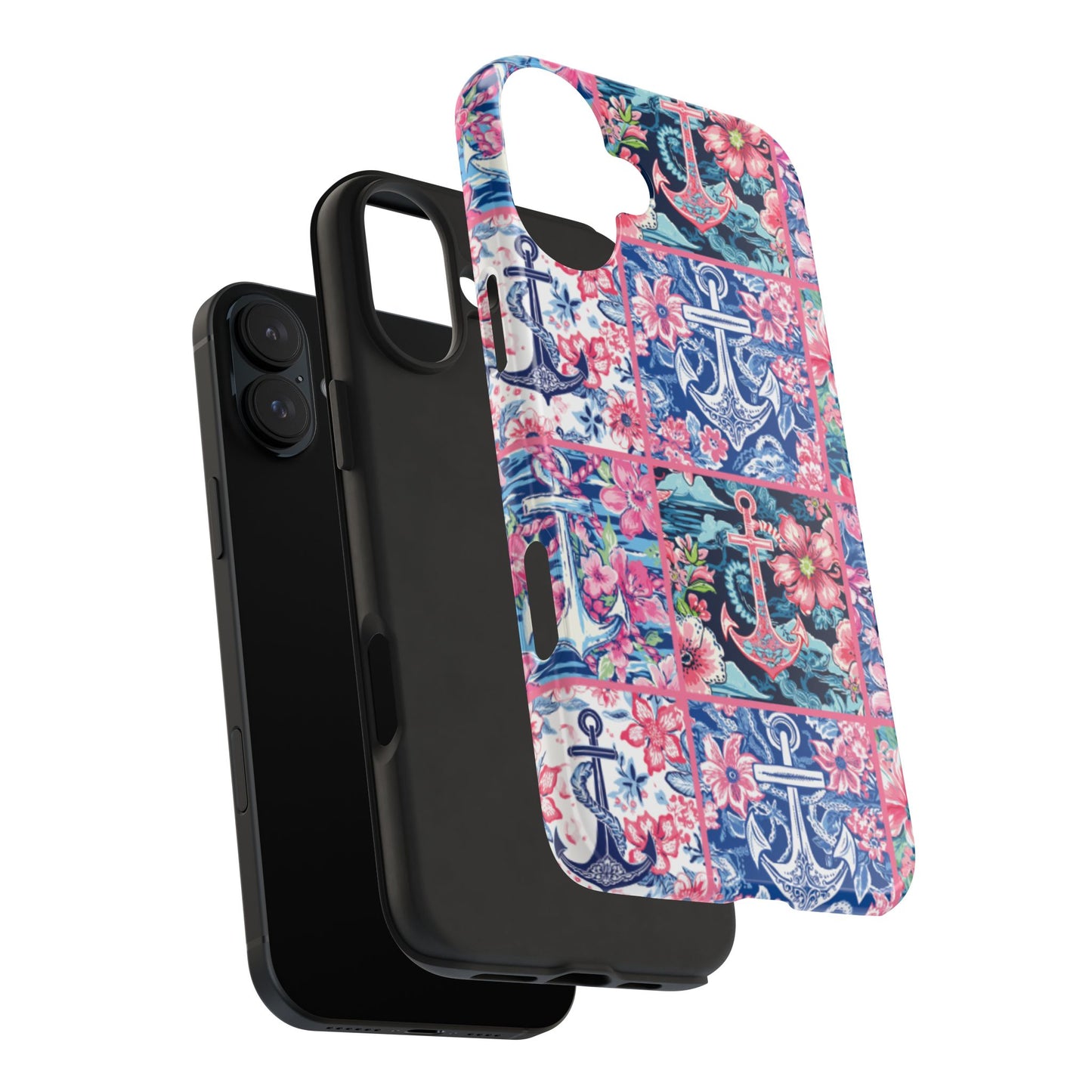 Floral Anchors Tough Phone Case