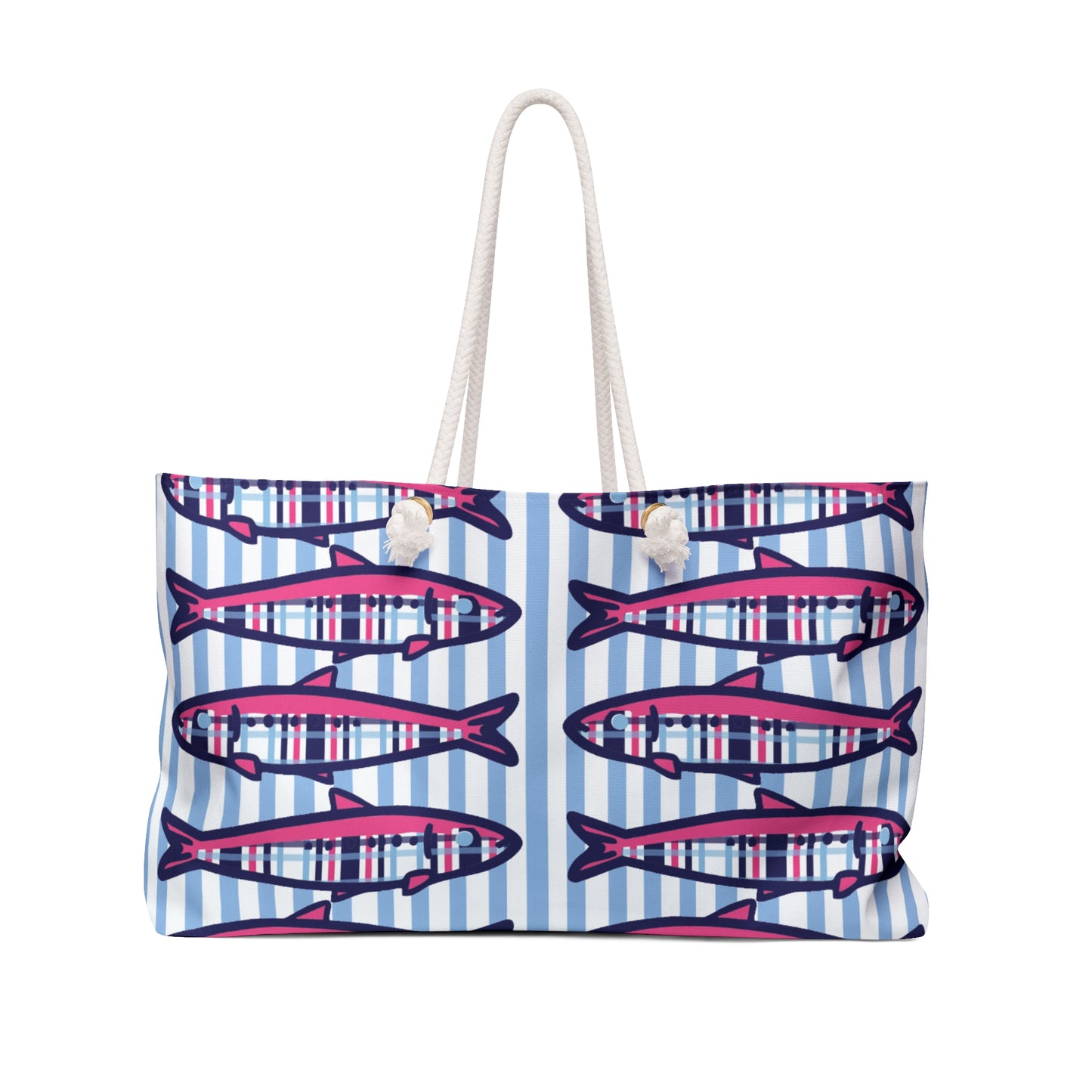 Plaid Sardines Weekender Bag