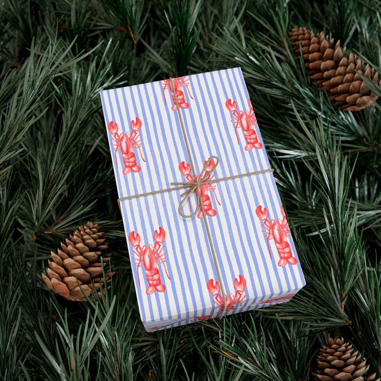 Lobster Print Gift Wrap