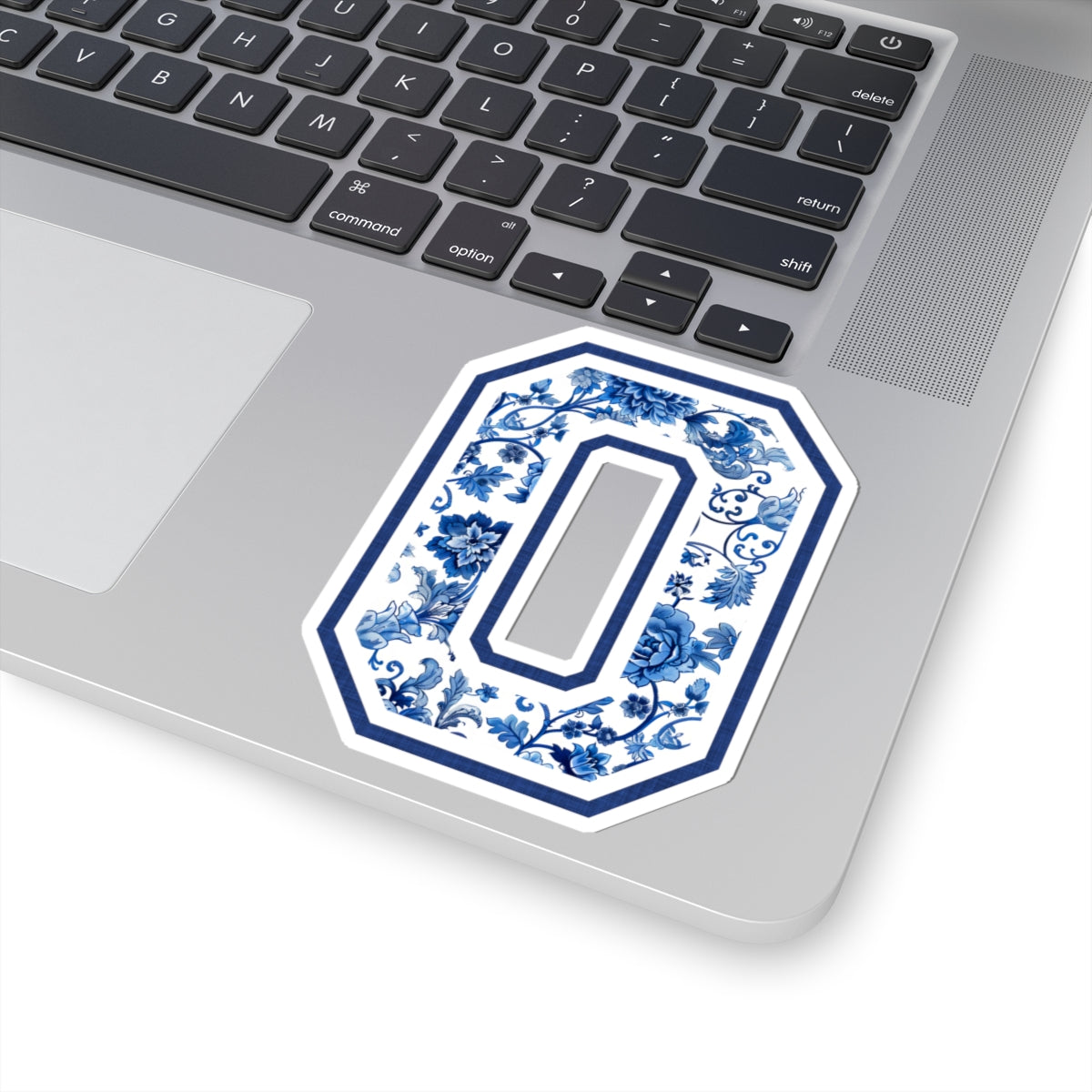 Chinoiserie Letter O Kiss Cut Sticker