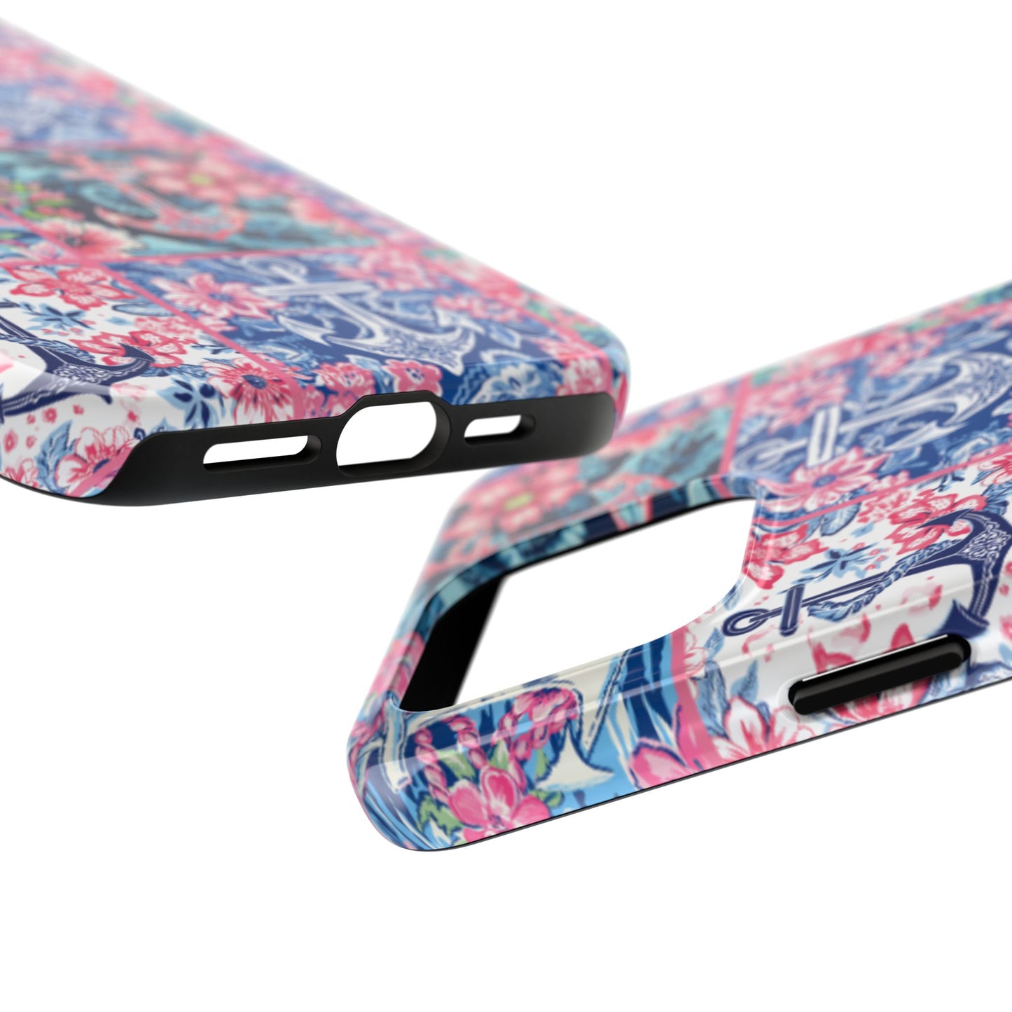 Floral Anchors Tough Phone Case
