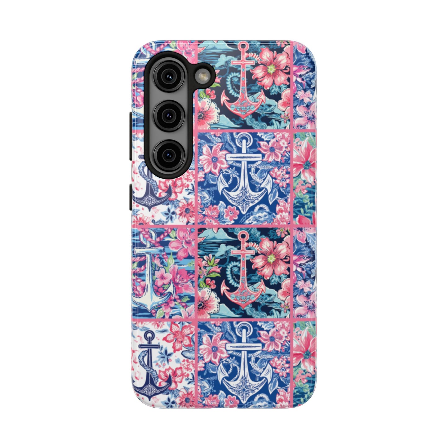 Floral Anchors Tough Phone Case