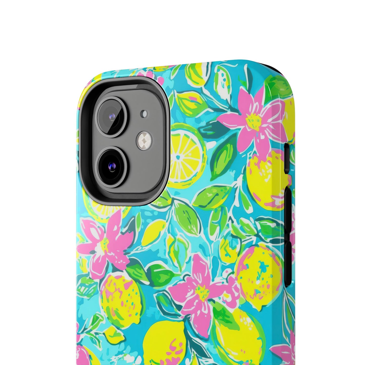 Lemon Floral Tough Phone Case