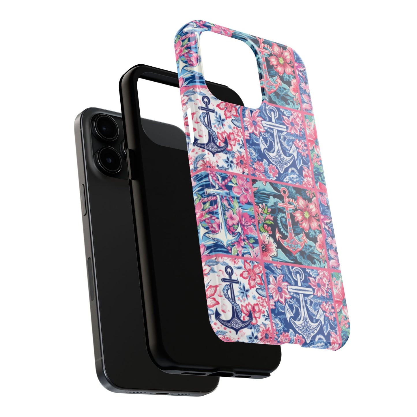 Floral Anchors Tough Phone Case
