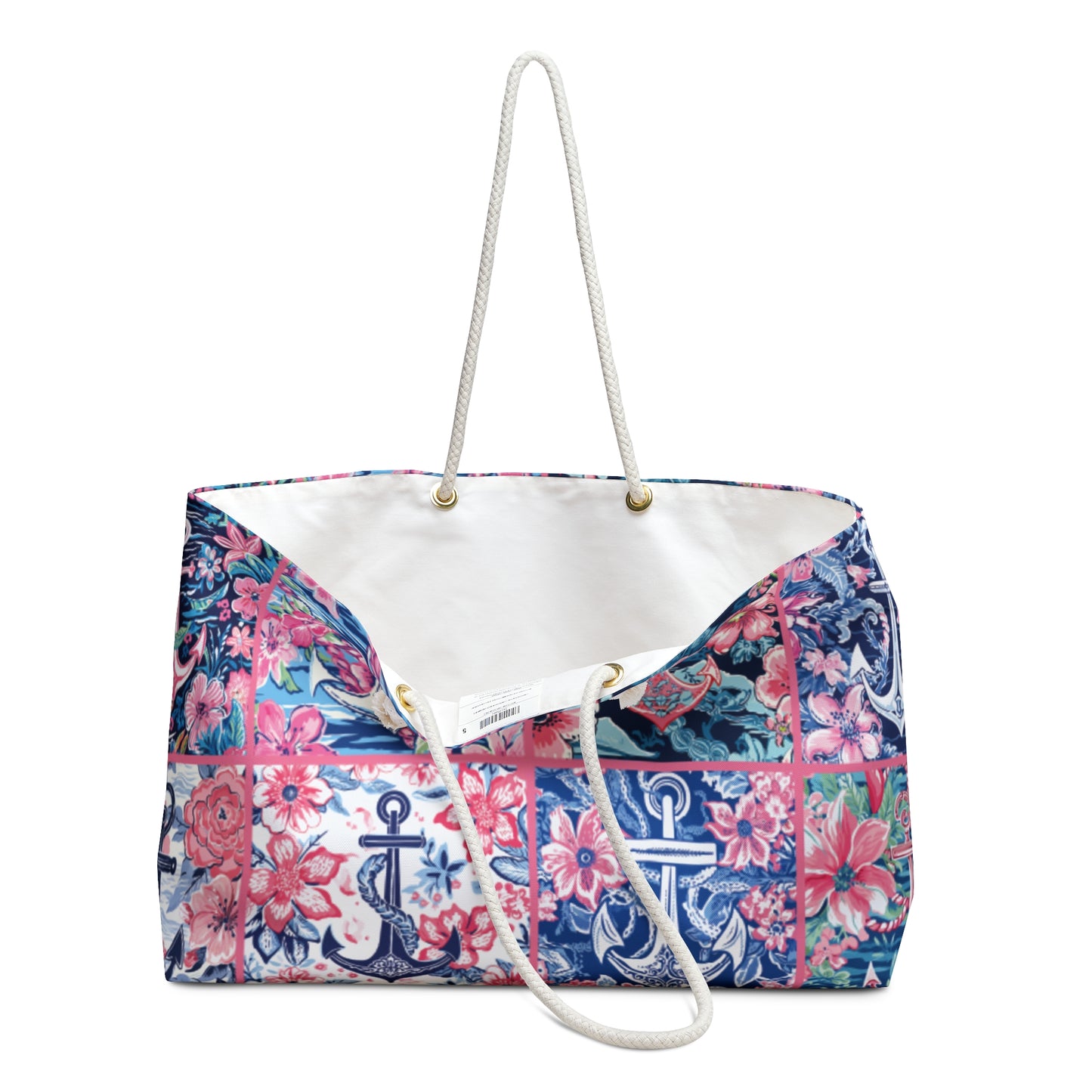 Floral Anchors Weekender Bag