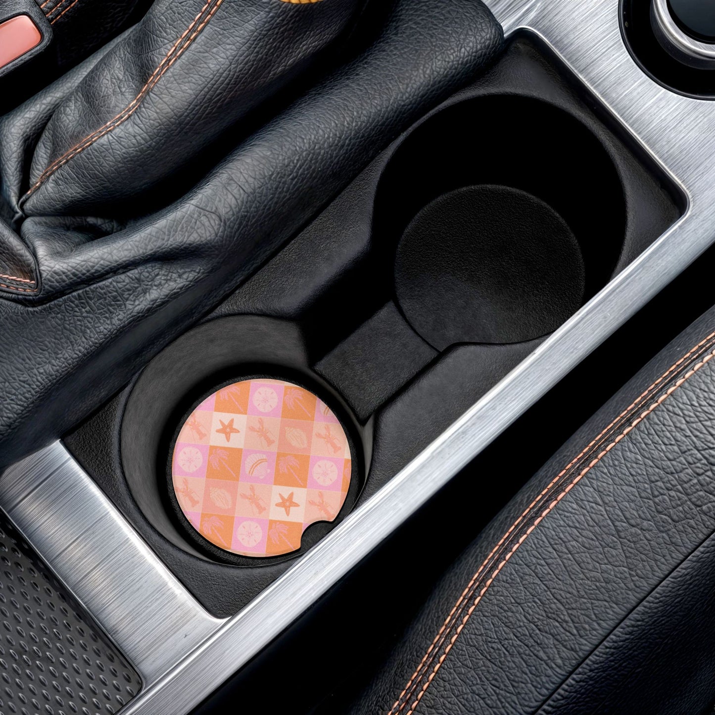 Bright Beach Soapstone Car Coaster
